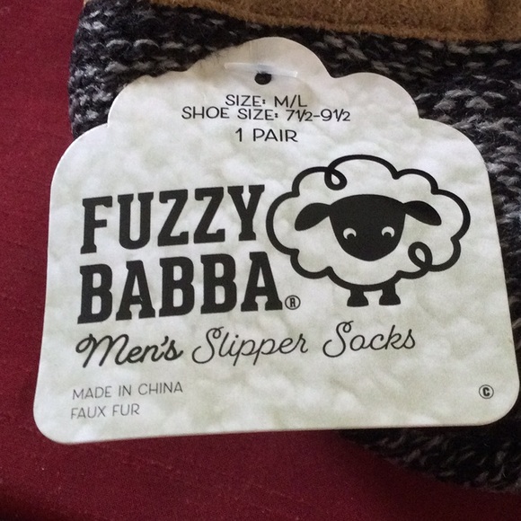 Fuzzy Babba Men’s Slipper Socks - Picture 5 of 5